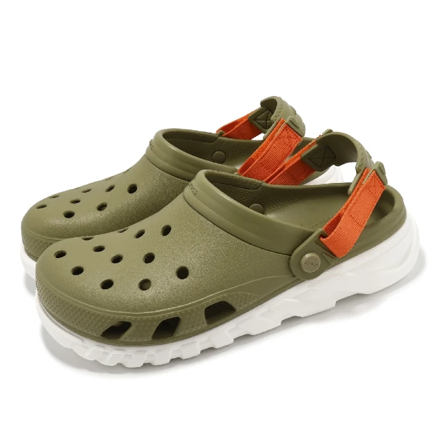 Crocs 洞洞鞋 Duet Max II Clog 男鞋 蘆薈綠 蝸輪克駱格 魔鬼氈 卡駱馳(2087763UA)