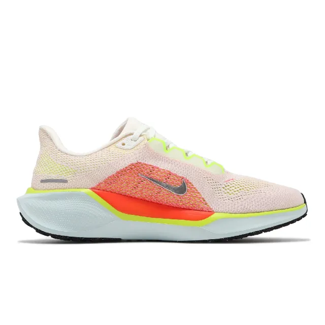 【NIKE 耐吉】慢跑鞋 Pegasus 41 男鞋 米白 橘 綠 運動鞋 小飛馬 氣墊 緩震 回彈(FD2722-100)