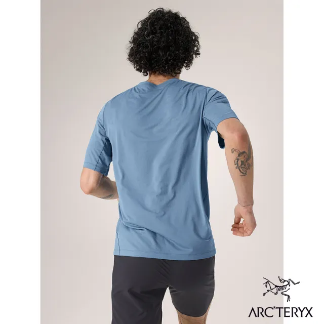 【Arcteryx 始祖鳥】男 Cormac 快乾短袖圓領衫(石洗雜藍)