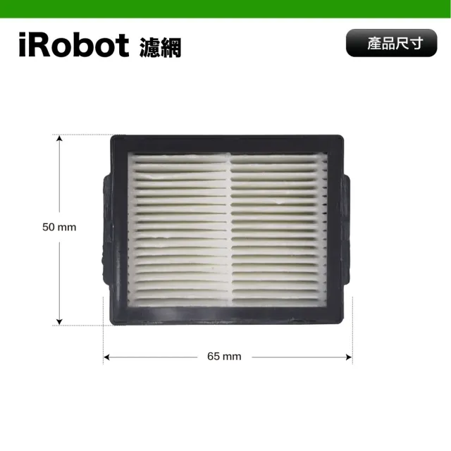 【Janpost】iRobot Roomba i7 i7+ E5 E6 系列掃地機器人 專用濾網_3入(型號:i3/i3+/i4/i7/i7+/E5/E6適用)