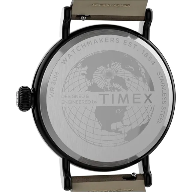 【TIMEX】天美時 復刻系列 40毫米標準男士手錶 藍x褐 TXTW2T69400-1