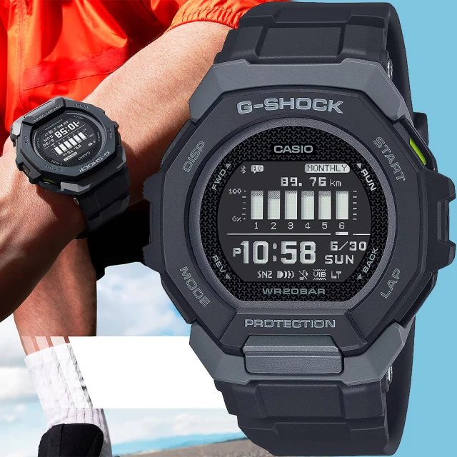 CASIO 卡西歐 G-SHOCK G-SQUAD 訓練計畫 GPS多功能運動藍芽手錶 開學(GBD-300-1)