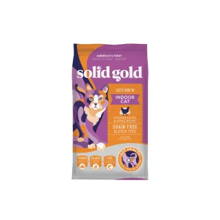 【Solid gold 素力高】貓咪天然飼料 12lb/5.4kg 宅宅貓吃雞(全齡貓/成貓/貓糧/速利高)