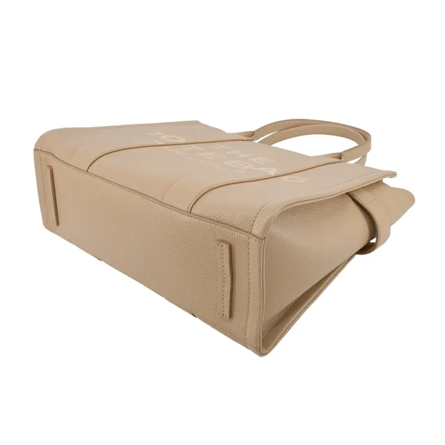 【MARC JACOBS 馬克賈伯】The Leather TOTE 皮革肩背托特包(大/駝色)