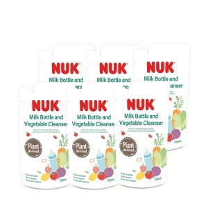 【NUK 官方直營】植萃奶瓶蔬果清潔液750mLx6(MOMO限定組合)