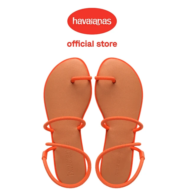 havaianas 哈瓦仕 平底涼鞋 女鞋 時尚百搭 Una Pitanga 橘 4149611-0121W(哈瓦士)