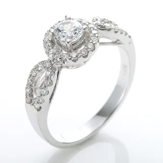 【DOLLY】0.30克拉 F/VS2 完美車工14K金求婚鑽石戒指-040(情人節 交換禮物首選)