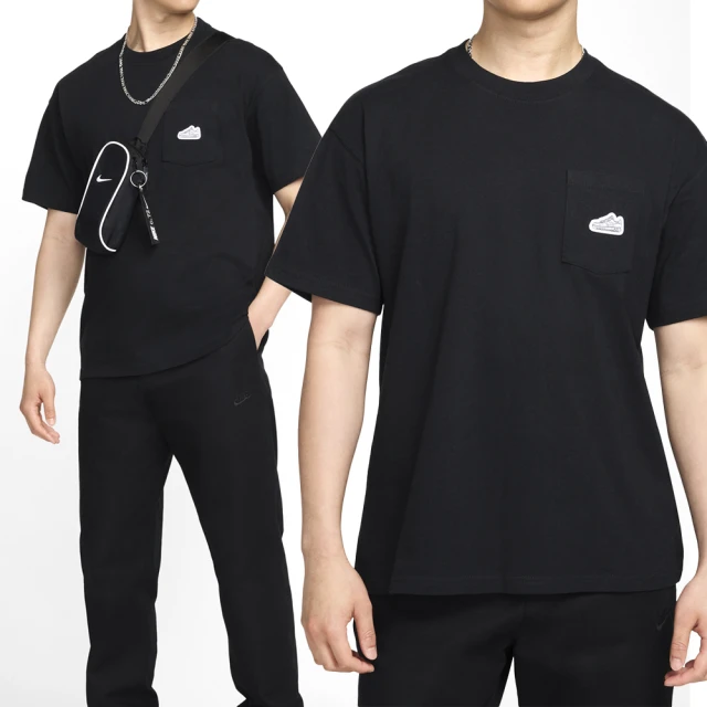 NIKE 耐吉 AS M NSW Tee M90 PKT PTCH CNCT 男款 黑色 運動 休閒 短袖 上衣 FZ5414-010