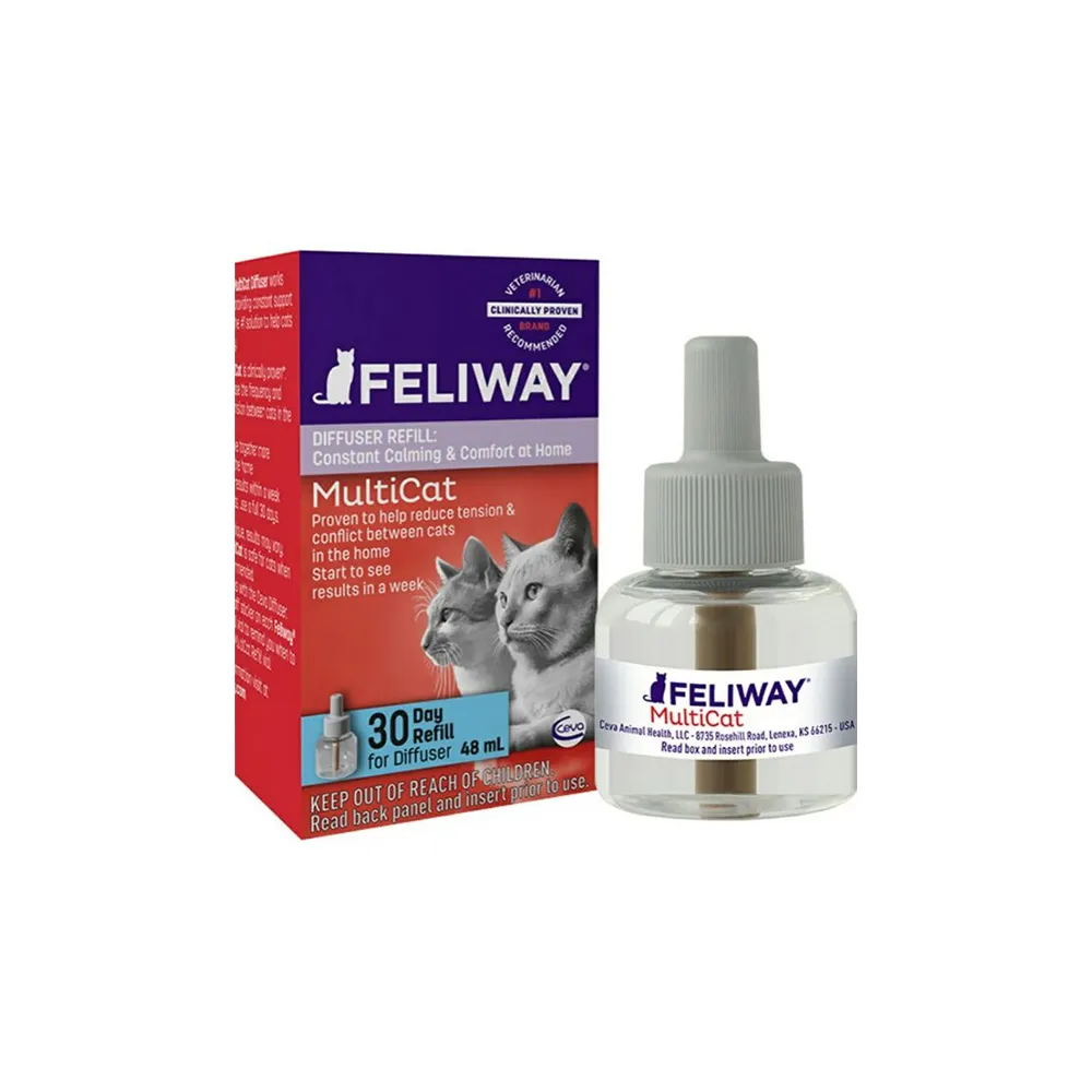 【FELIWAY】費力威 多貓好朋友費洛蒙補充瓶48ml(穩定貓咪情緒)