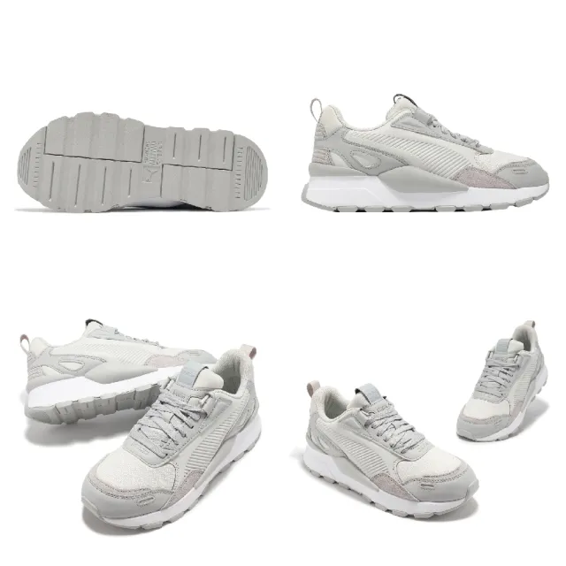 【PUMA】休閒鞋 RS 3.0 Basic Wns 女鞋 灰 白 厚底 緩衝 拼接(393773-02)