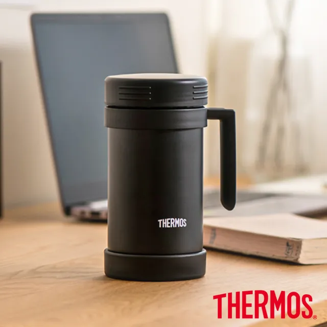 【THERMOS 膳魔師】不鏽鋼真空保溫杯490ml(JMF-501保溫瓶)