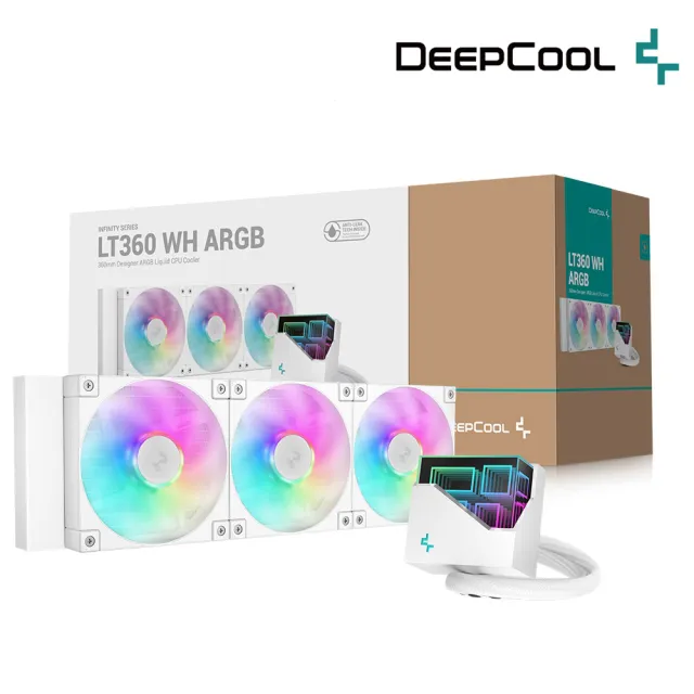 【DeepCool】九州風神 LT360 ARGB WH CPU一體式360水冷散熱器(白色)