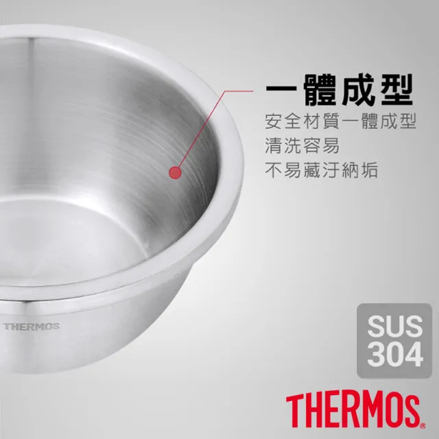 【THERMOS 膳魔師】不鏽鋼二入多功能料理盆(KCC-807)