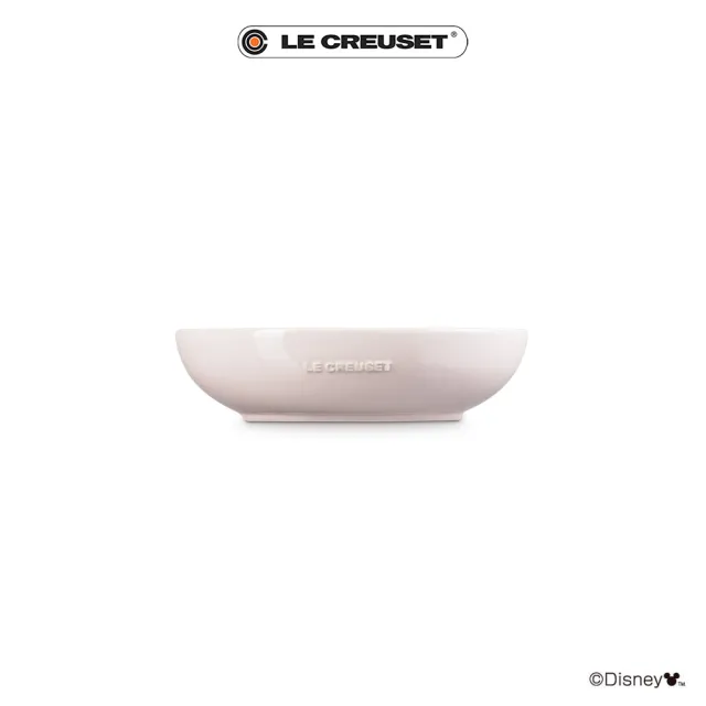 【Le Creuset】迪士尼米奇系列 造型橢圓盤19cm(貝殼粉)