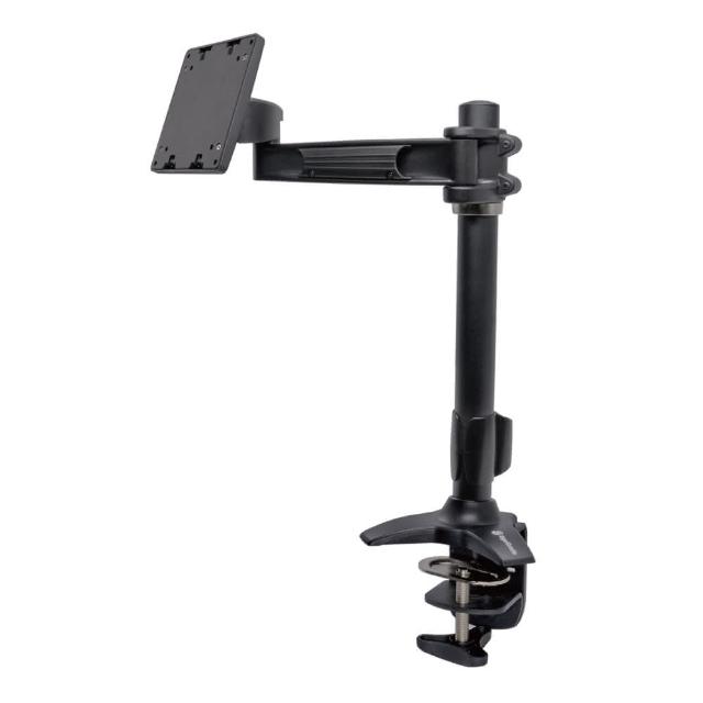 【ErgoGrade】快拆式穿夾兩用鋁合金單螢幕支架EGTC110Q(電腦螢幕架/長臂/懸壁架/桌上型支架)