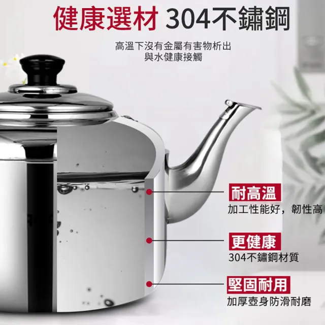 【常隆】304不鏽鋼 10L笛音壺 燒水壺 熱水壺 燒水瓶(防燙手柄/鳴笛提示/適合9-12人)