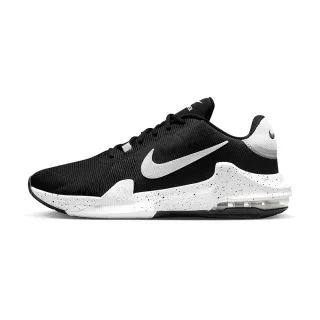 【NIKE 耐吉】Air Max Impact 4 男鞋 黑白色 潑墨 網布 包覆 氣墊 緩震 運動 籃球鞋 DM1124-011