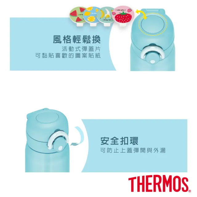 【THERMOS 膳魔師】不鏽鋼輕巧變彈蓋真空保溫杯500ml(JNR-501)