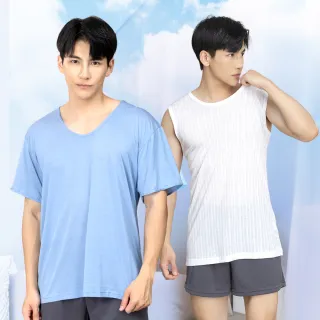 【GIAT 吉亞特】6件組-男排汗短袖上衣 背心(多款選/台灣製造)