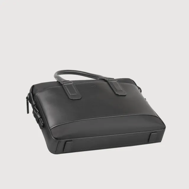 【BRAUN BUFFEL 德國小金牛】尼爾-B 公事包-黑色(BF522-65-BK) 男包送禮推薦