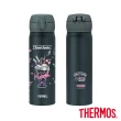 【THERMOS 膳魔師】酷洛米不鏽鋼超輕量彈蓋真空保溫瓶500ml(JNL-504KU-DGY)