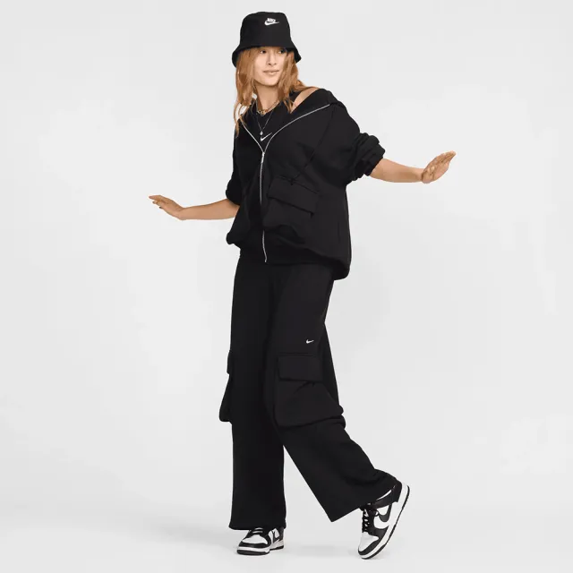 【NIKE 耐吉】長褲 運動褲 休閒 女 AS W NSW DANCE OH FLC PANT 黑色(FV7513010)
