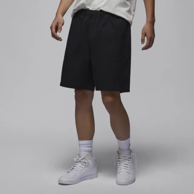 【NIKE 耐吉】短褲 運動褲 休閒 男 AS M J ESS STMT WVN SHORT 黑色(FV7266010)