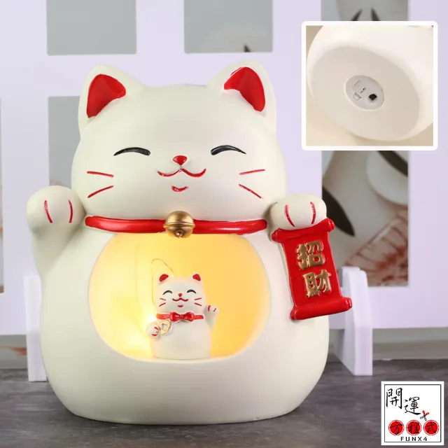 【開運方程式】招財貓燈大小通吃小夜燈(生意興隆/年年好運/入厝禮)