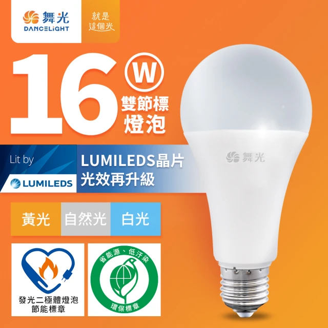 DanceLight 舞光 16W LED節標燈泡 環標燈泡 E27 全電壓(白光/自然光/黃光)