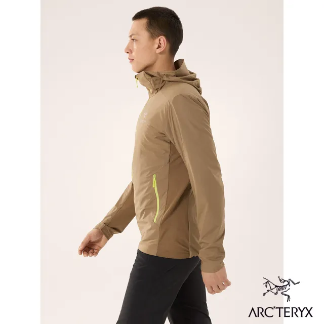 【Arcteryx 始祖鳥】男 Atom SL 化纖外套(帆布棕/喜悅黃)