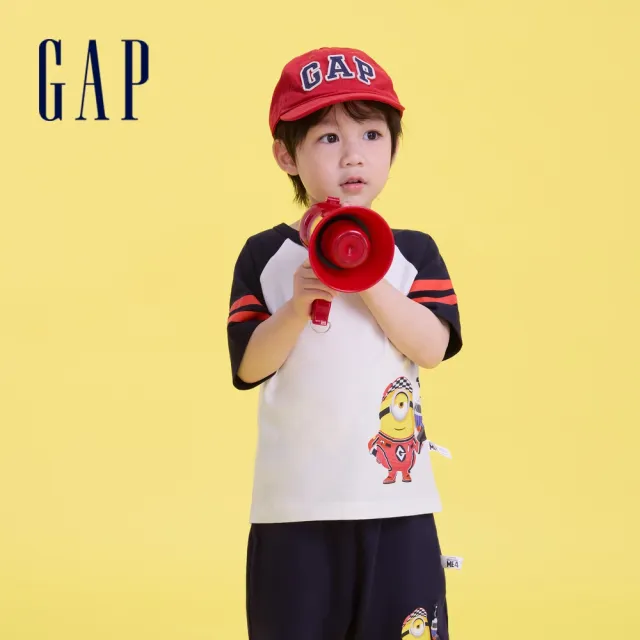 【GAP】兒童裝 Gap x Minions小小兵聯名 Logo純棉印花圓領短袖T恤-多款任選(466038&545514&562512&562525)