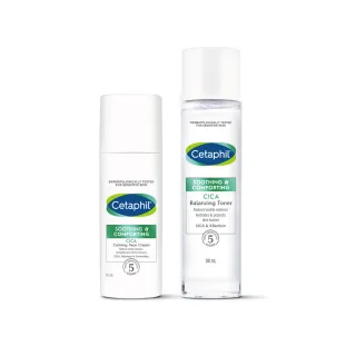 【Cetaphil 舒特膚】官方直營 舒新雪潤安撫水150ml+舒新雪潤B5安心霜 45ml