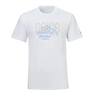 【asics 亞瑟士】短袖上衣 男女中性款 亞洲版 籃球上衣(2063A415-100)
