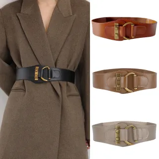 【LEEHER】女生/腰封/真皮腰帶/復古風皮帶/鬆緊腰封/彈力腰帶/毛衣皮帶/造型腰封/皮具/寬 