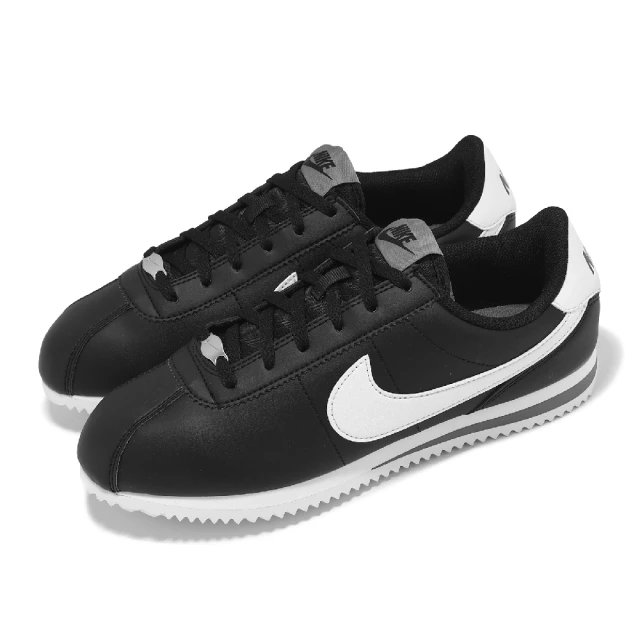 NIKE 耐吉 阿甘鞋 Kids Cortez GS 大童 女鞋 黑 白 小朋友 休閒鞋(DM0950-001)