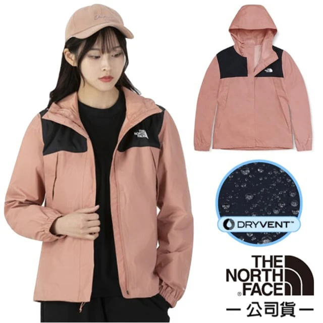 The North Face 女 3效能 防水透氣防風耐磨連帽外套_亞洲版型/夾克.風雨衣(5K2X-MPP 粉色 N)