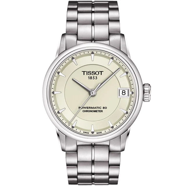 TISSOT 天梭TISSOT 天梭 T-Classic Luxury 天文台認證機械錶-銀 情人節 父親節(T0862081126100)