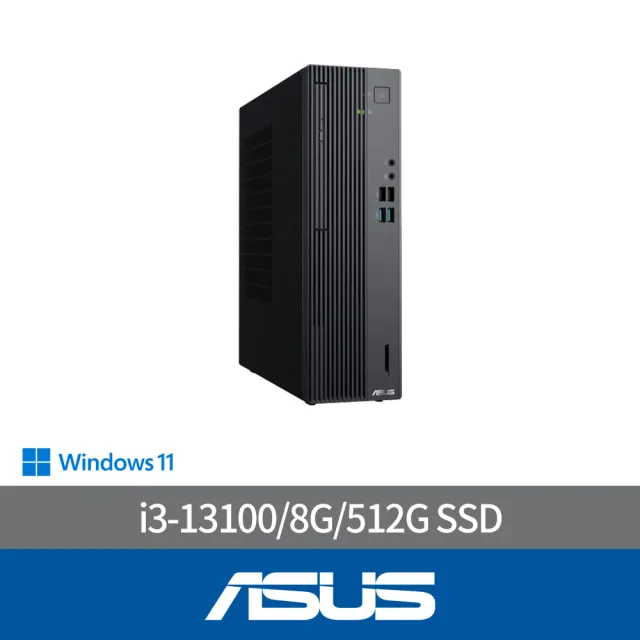 【ASUS 華碩】i3四核電腦(i3-13100/8G/512G SSD/W11/H-S500SER-313100010W)