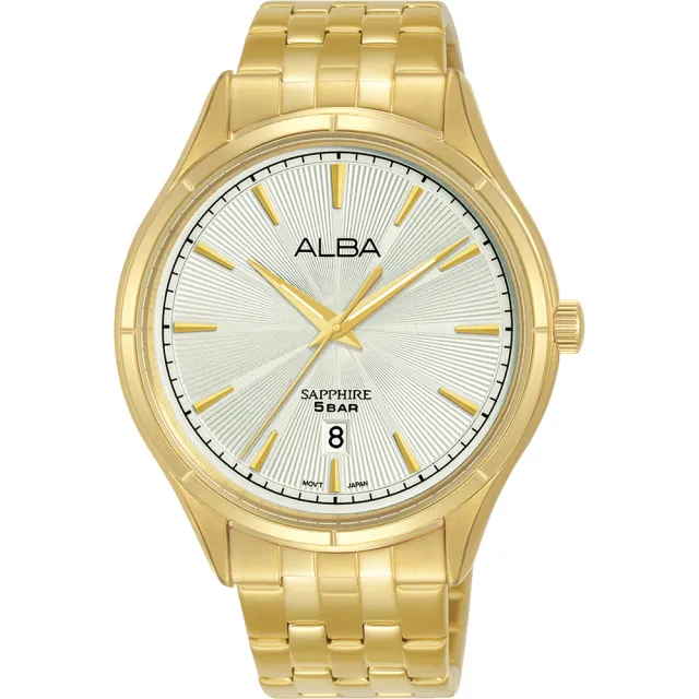 【ALBA】雅柏 綻放光芒 香檳金手錶-41.5mm 母親節 送禮 禮物(AS9T60X1/VJ42-X361G)