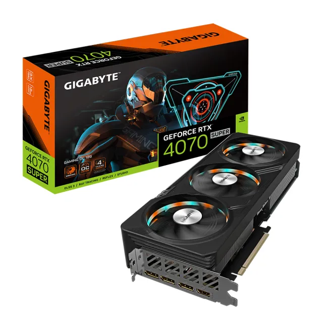 【GIGABYTE 技嘉】RTX4070 SUPER GAMING OC 12G 顯示卡+技嘉 GP-UD1000GM 電源供應器(V+P組合包)