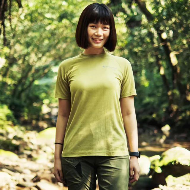 【Klattermusen】Groa 女天絲混紡輕量快乾短袖上衣(攀山鼠/登山/日用/底層衣/運動衣)