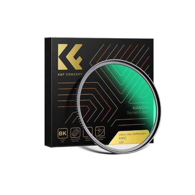 【K&F】Nano-X 鈦鍍膜超低反射 UV濾鏡 67mm(正成公司貨)