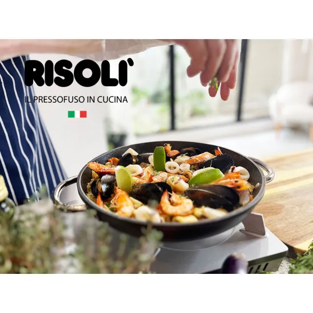 【RISOLI 里索利】主廚系列不沾雙耳平底鍋28cm