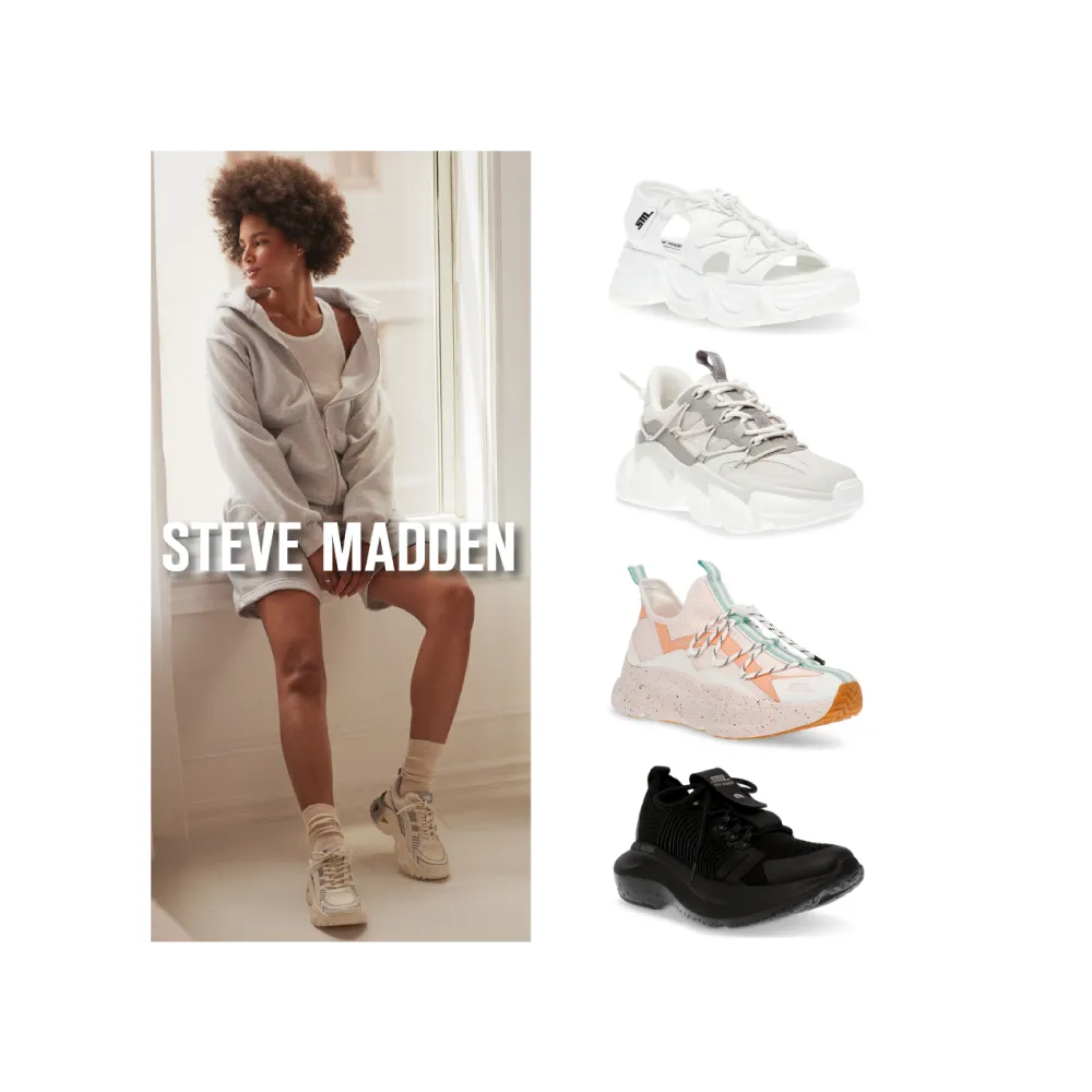 【steve madden】百搭首選 經典綁帶休閒鞋/休閒厚底涼鞋(任選均一價)