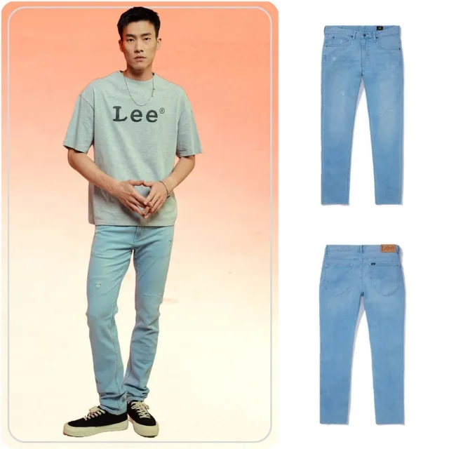 【Lee】男裝 牛仔褲 / 涼感 706 低腰合身窄管 淺藍洗水(LB417011876)