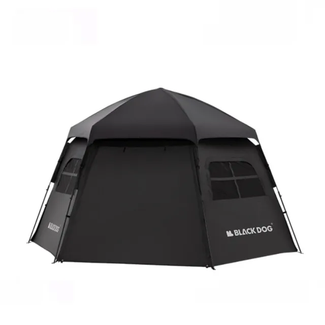 【May shop】Blackdog黑狗戶外六角形全自動速開露營帳篷(迅速收開帳)