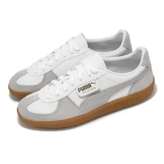 【PUMA】德訓鞋 Palermo Lth 男鞋 女鞋 白 灰 麂皮 復古 休閒鞋 情侶鞋 ROSE同款(396464-12)