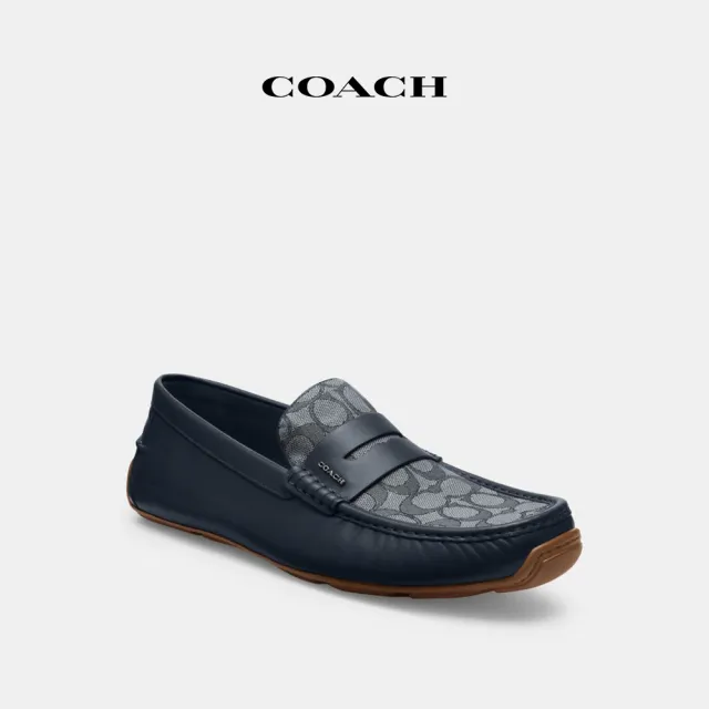 【COACH蔻馳官方直營】LIAM經典Logo平底鞋-午夜藍(CR886)