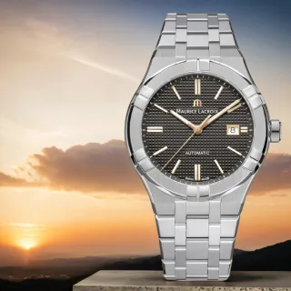【Maurice Lacroix 艾美錶】AIKON 200米潛水機械錶-42mm 禮物 送禮(AI6008-SS002-331-1)