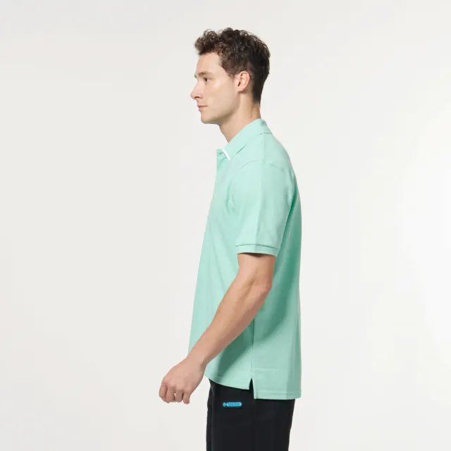 【NAUTICA】男裝 簡約質感短袖POLO衫(淺綠色)